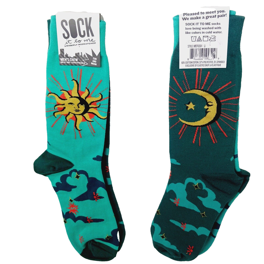 Sock It To Me Crew Men Women Sun Moon Star Cloud Uniquely WILL COMBO SHIP